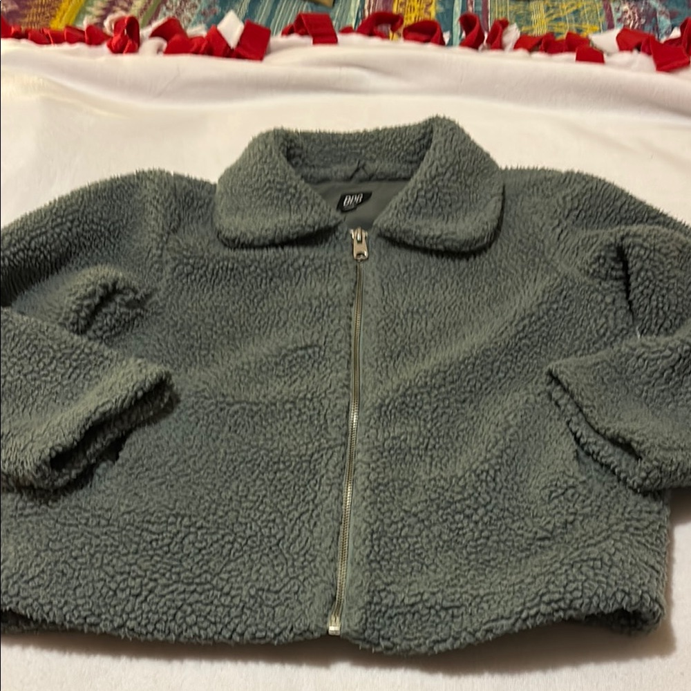 Urban Outfitters Gray Sherpa Jacket